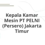 Kepala Kamar Mesin PT PELNI (Persero) Jakarta Timur