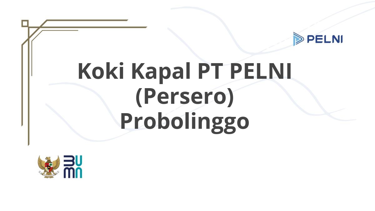 Koki Kapal PT PELNI (Persero) Probolinggo