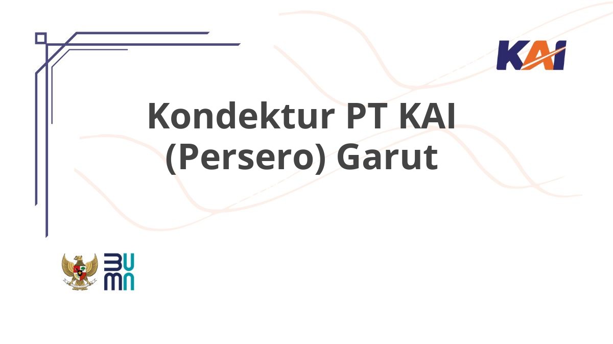 Kondektur PT KAI (Persero) Garut
