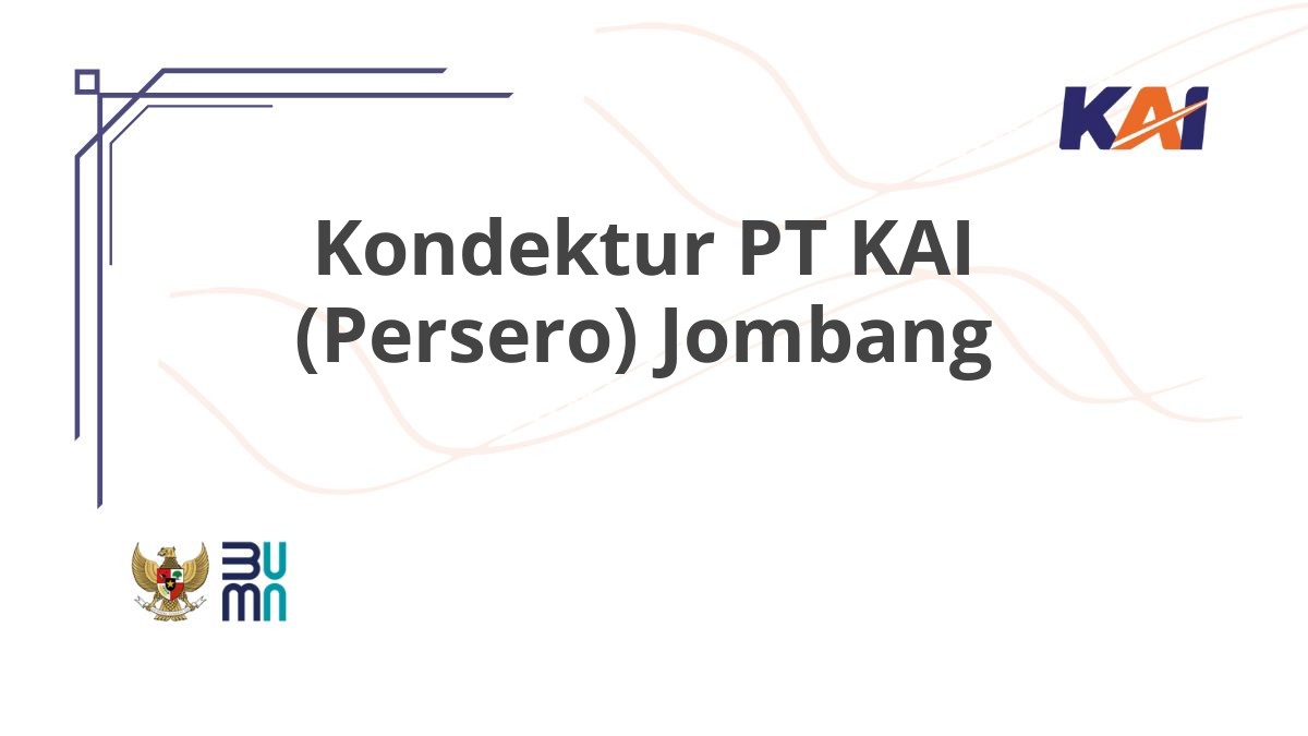 Kondektur PT KAI (Persero) Jombang