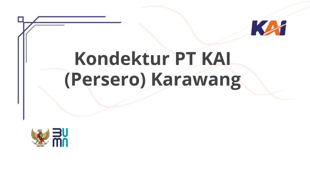 Kondektur PT KAI (Persero) Karawang