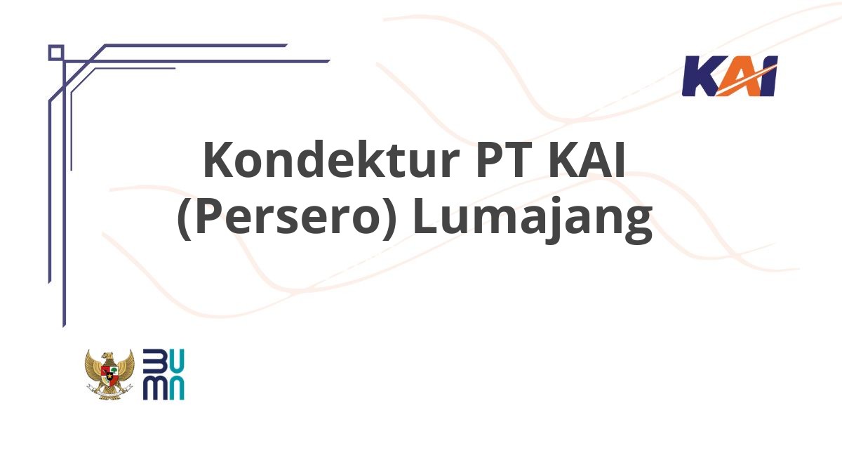 Kondektur PT KAI (Persero) Lumajang