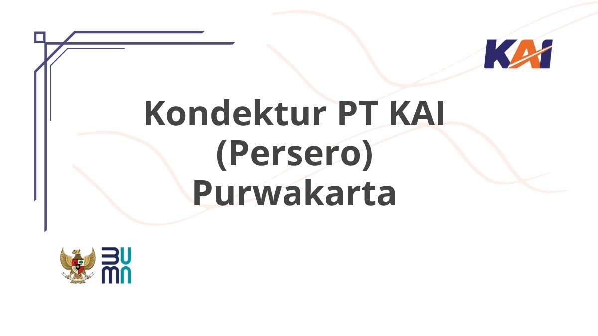 Kondektur PT KAI (Persero) Purwakarta