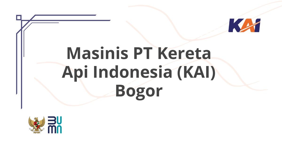 Masinis PT Kereta Api Indonesia (KAI) Bogor