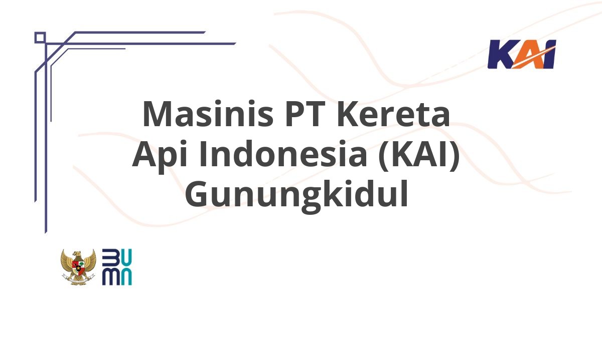 Masinis PT Kereta Api Indonesia (KAI) Gunungkidul