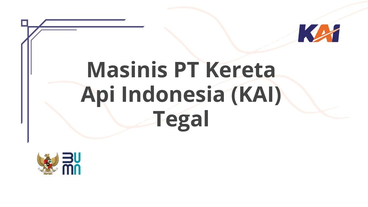 Masinis PT Kereta Api Indonesia (KAI) Tegal