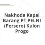 Nakhoda Kapal Barang PT PELNI (Persero) Kulon Progo