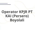 Operator KPJR PT KAI (Persero) Boyolali