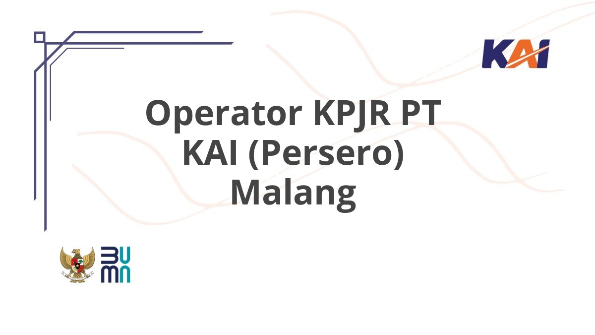 Operator KPJR PT KAI (Persero) Malang