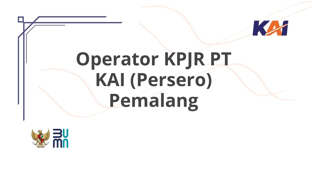 Operator KPJR PT KAI (Persero) Pemalang
