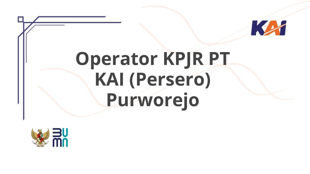 Operator KPJR PT KAI (Persero) Purworejo