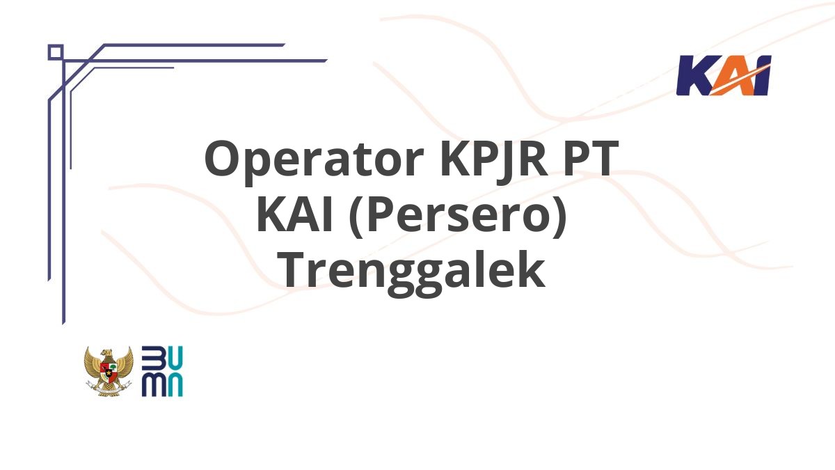 Operator KPJR PT KAI (Persero) Trenggalek