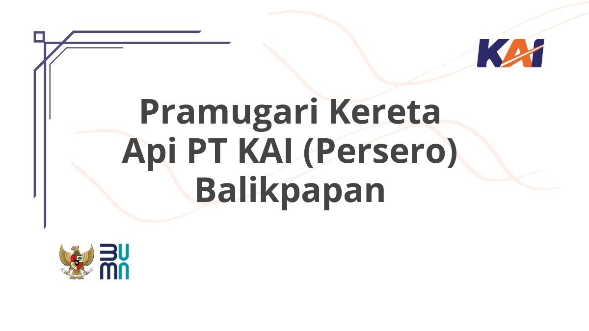 Pramugari Kereta Api PT KAI (Persero) Balikpapan