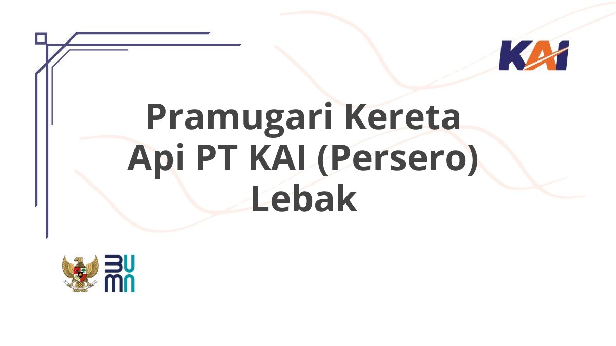 Pramugari Kereta Api PT KAI (Persero) Lebak