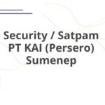 Security / Satpam PT KAI (Persero) Sumenep